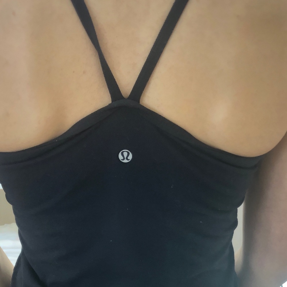 Lululemon black razor back tank top